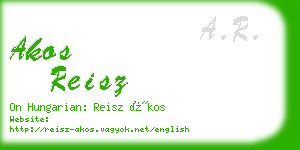 akos reisz business card